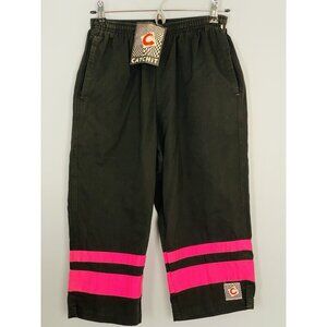 Vintage 80s Catchit Surf Wear Capri Pants Size XS/S NOS Pull On Cotton Pants